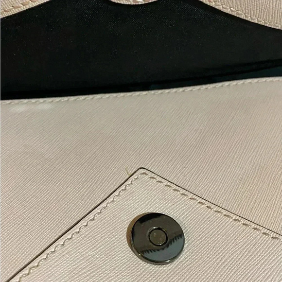 Rebecca Minkoff pink saffiano leather envelope clutch bag - Picture 5 of 7